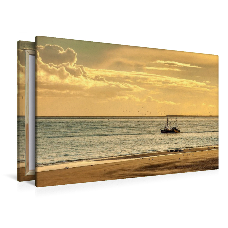 Ruhige Wellen, goldene Luft