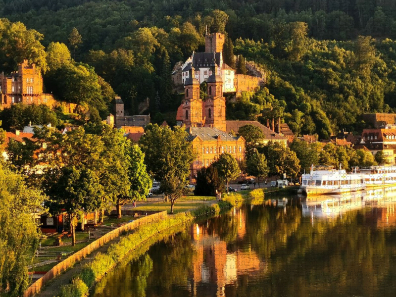 Miltenberg am Main im Schein der sommerlichen Abendsonne