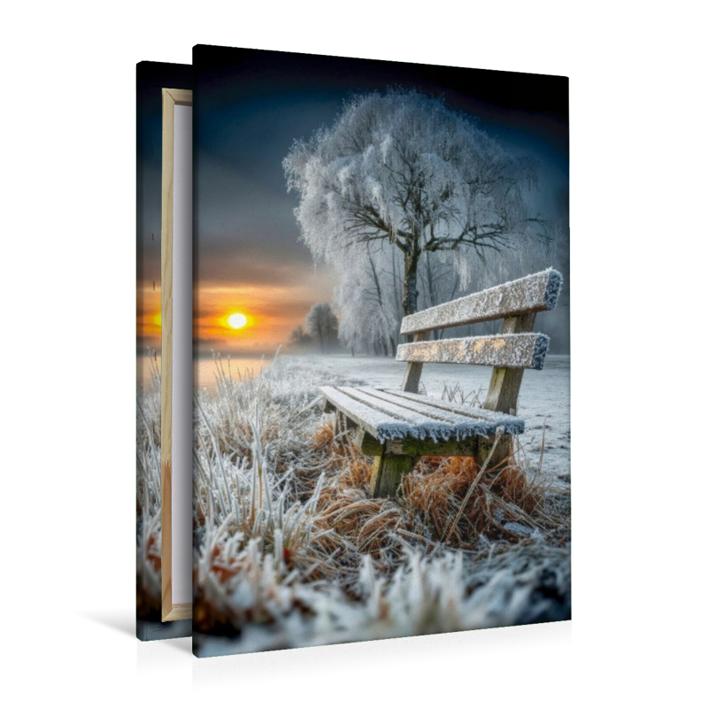 Eine Holzbank am Wegesrand