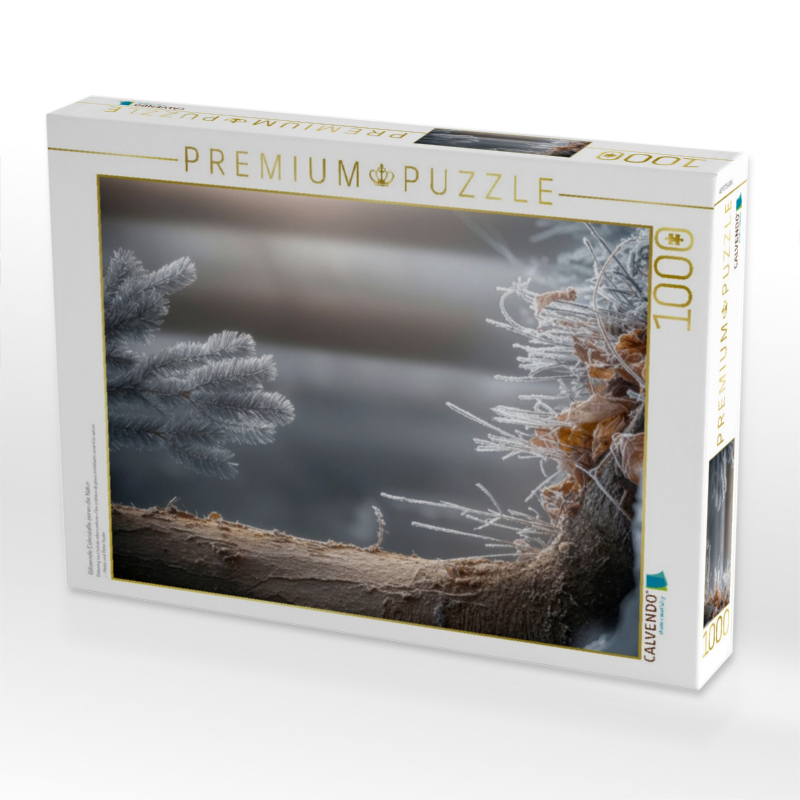 Glitzernde Eiskristalle zieren die Natur