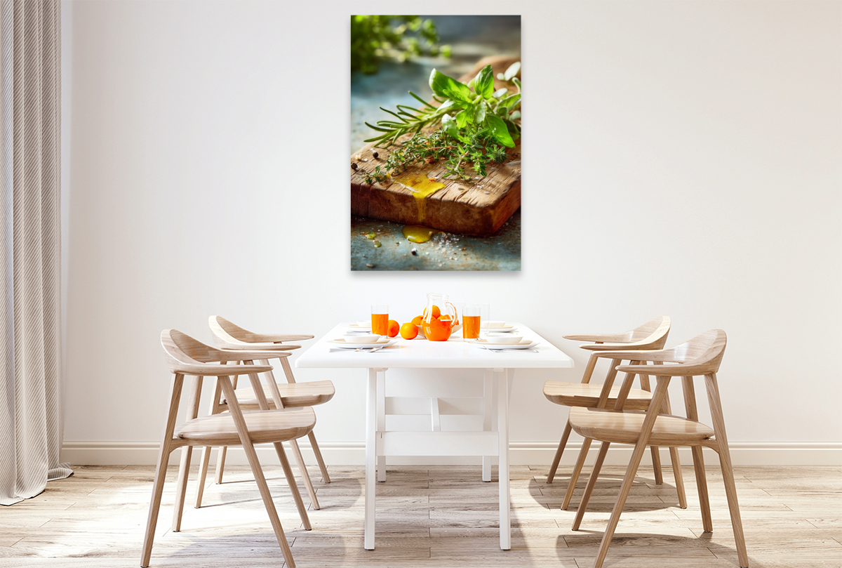 Kräuter in Öl sind ein Gedicht aus Erde und Flamme