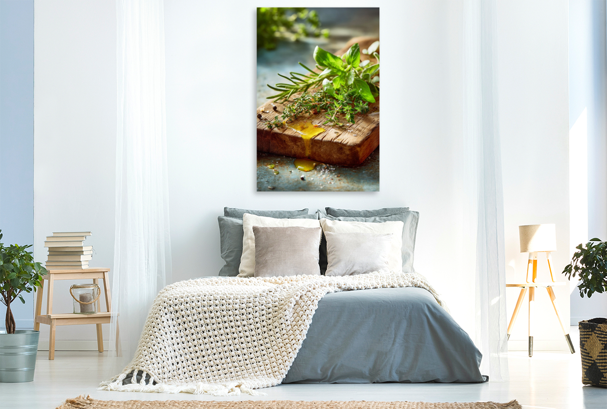 Kräuter in Öl sind ein Gedicht aus Erde und Flamme