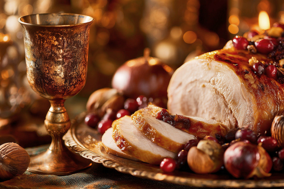 Ein gedeckter Tisch voller Dankbarkeit und Herbstgold