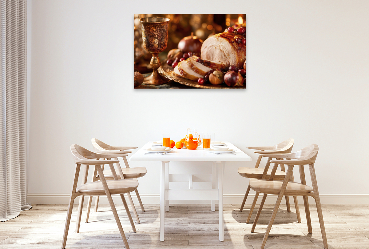 Ein gedeckter Tisch voller Dankbarkeit und Herbstgold