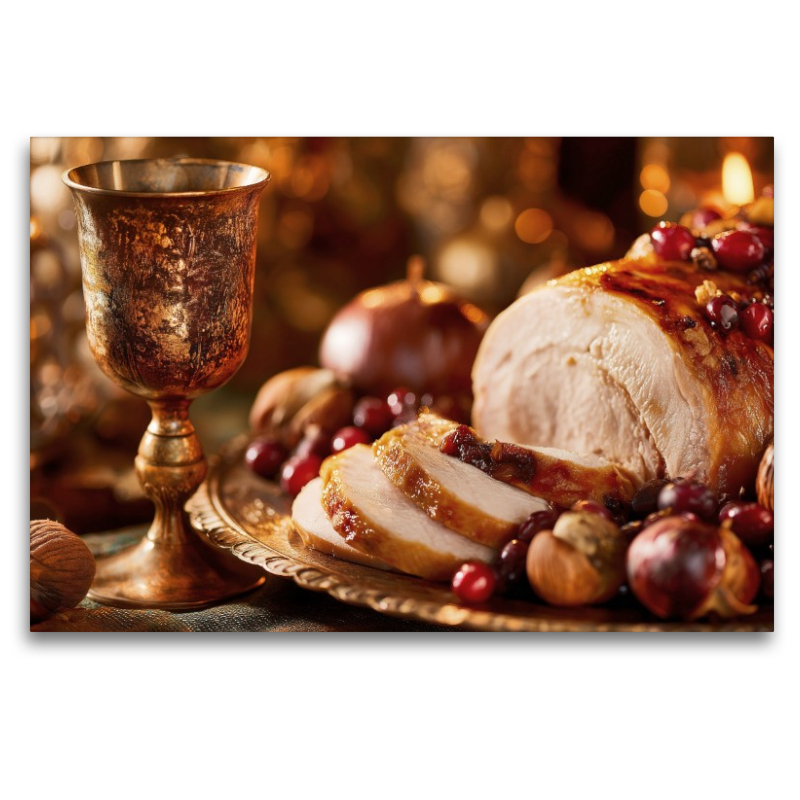 Ein gedeckter Tisch voller Dankbarkeit und Herbstgold