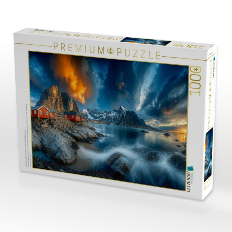 Das Fischerdorf Hamnøy auf der Insel Moskenesøya