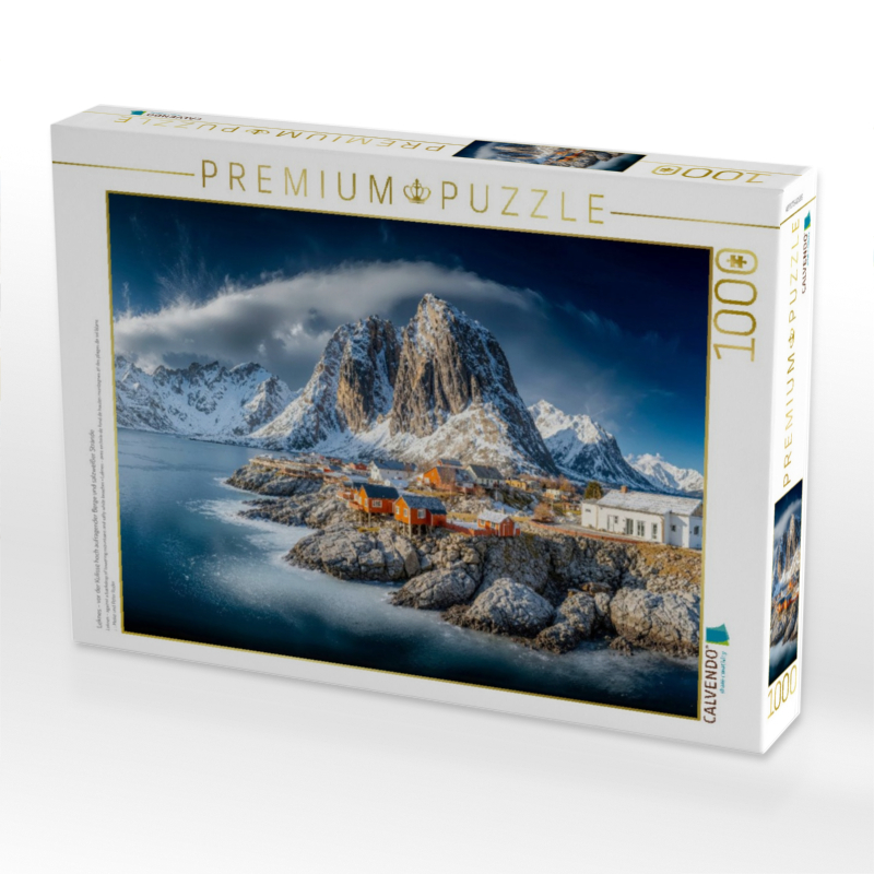 Leknes - vor der Kulisse hoch aufragender Berge und salzweißer Strände