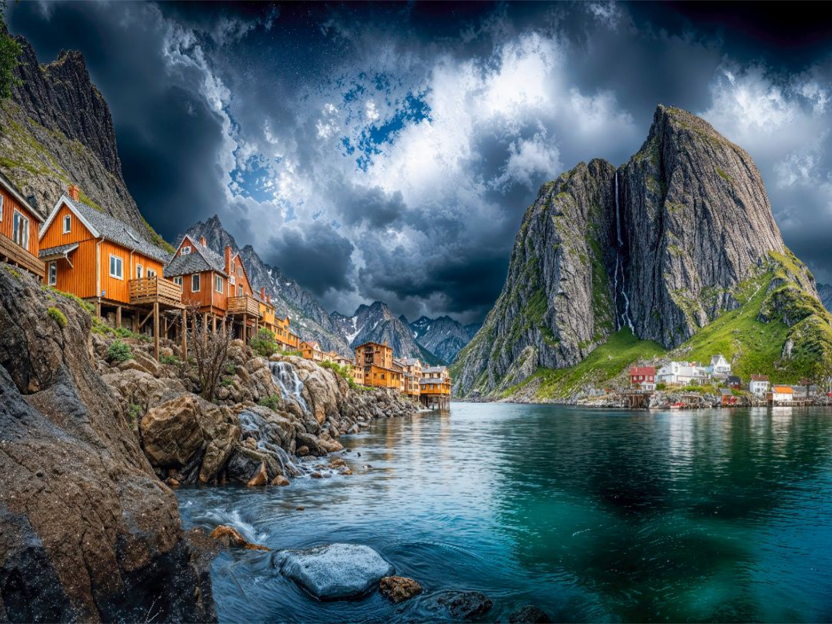 Das malerische Fischerdorf Nusfjord