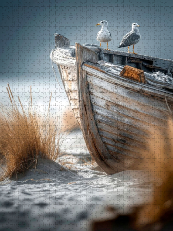 Möwen am Strand - im Sommer wie im Winter