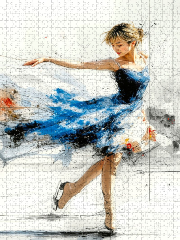 Eiskunstlauf - die Kür auf dem Eis