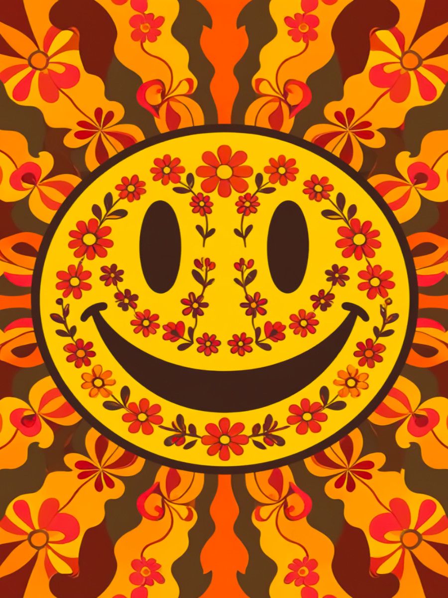 Retro Smiley Face – Groovy Happy Vibes