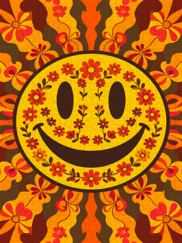 Retro Smiley Face – Groovy Happy Vibes