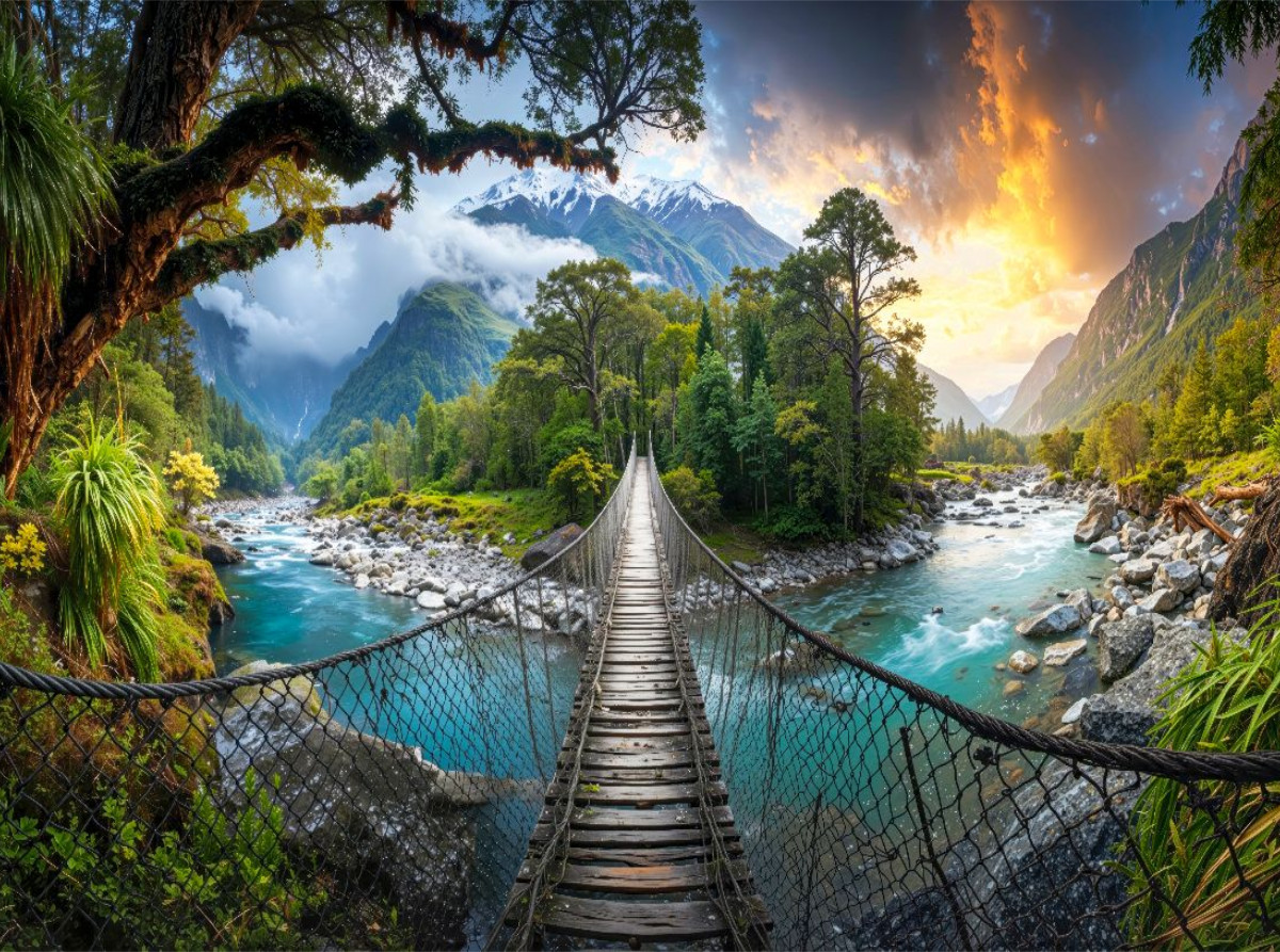 Hokitika Gorge auf der Südinsel