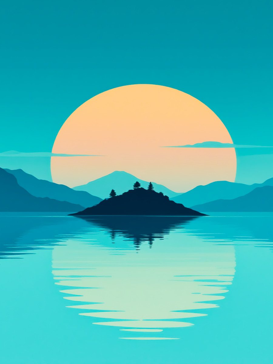 Spiegelung von Himmel und Erde