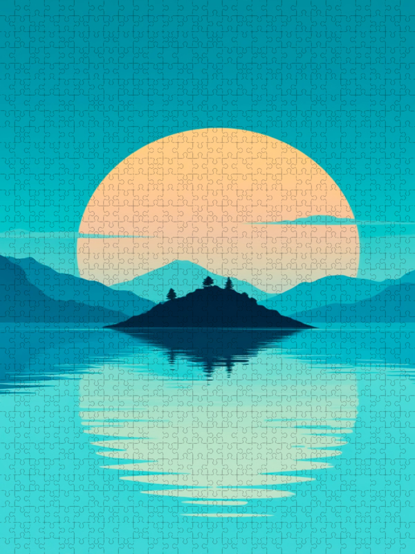 Spiegelung von Himmel und Erde