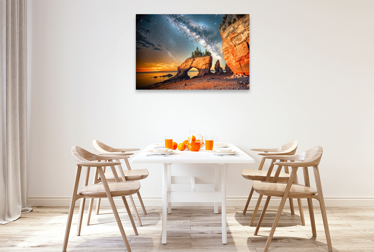 Die Hopewell Rocks in New Brunswick, an der Bay of Fundy