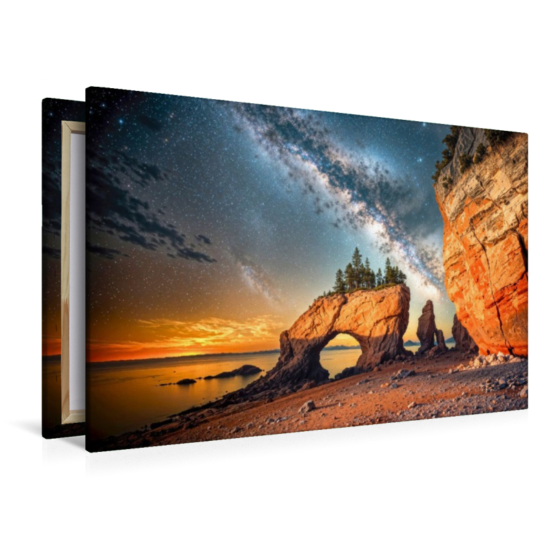 Die Hopewell Rocks in New Brunswick, an der Bay of Fundy