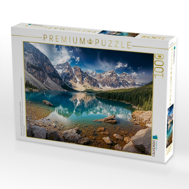 Moraine Lake im Banff-Nationalpark in der Provinz Alberta