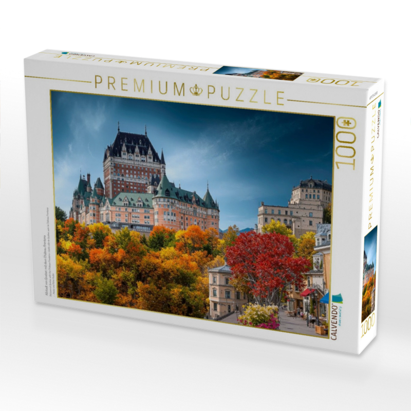 Altstadt von Quebec mit dem Château Frontena