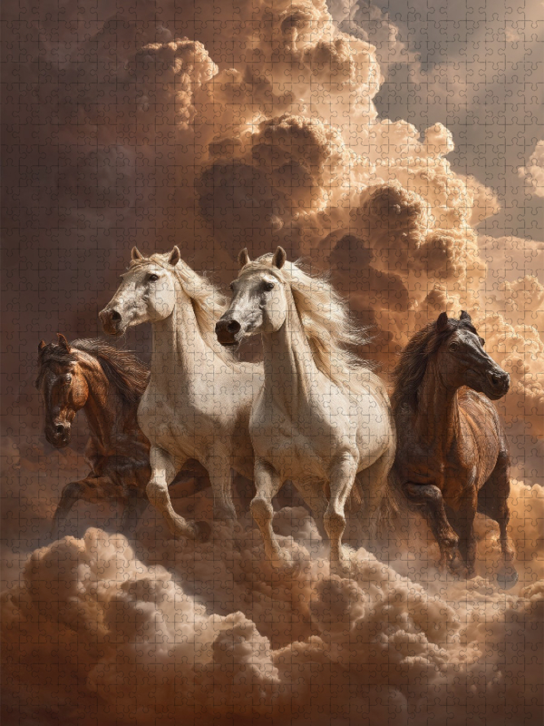 Im Schweigen des Winters steht die unerschütterliche Kraft der Pferde