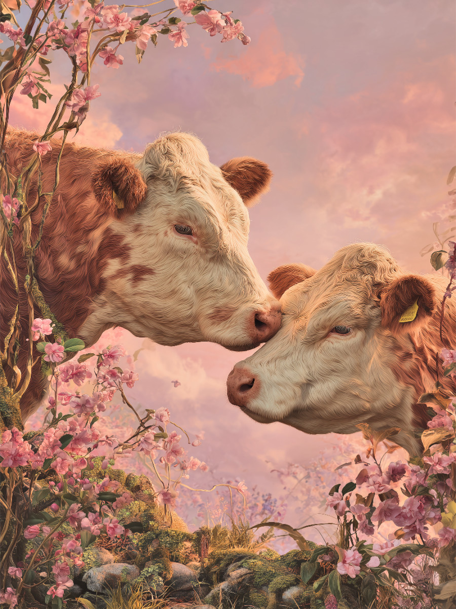 Ein Motiv aus dem Kalender Die Liebe zur Kuh