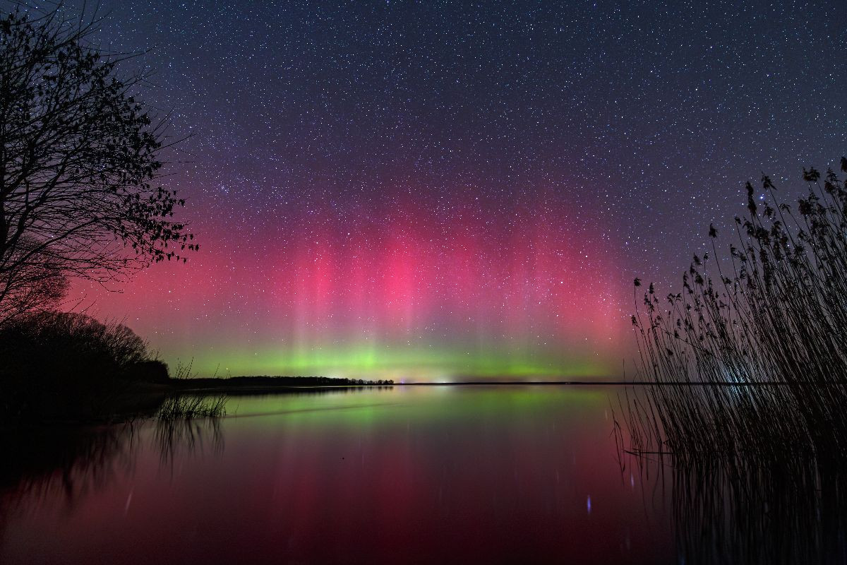 Polarlichter über der Müritz