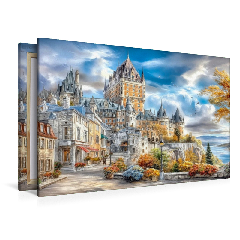 Die historische Altstadt von Québec mit Blick auf das majestätische Château Frontenac