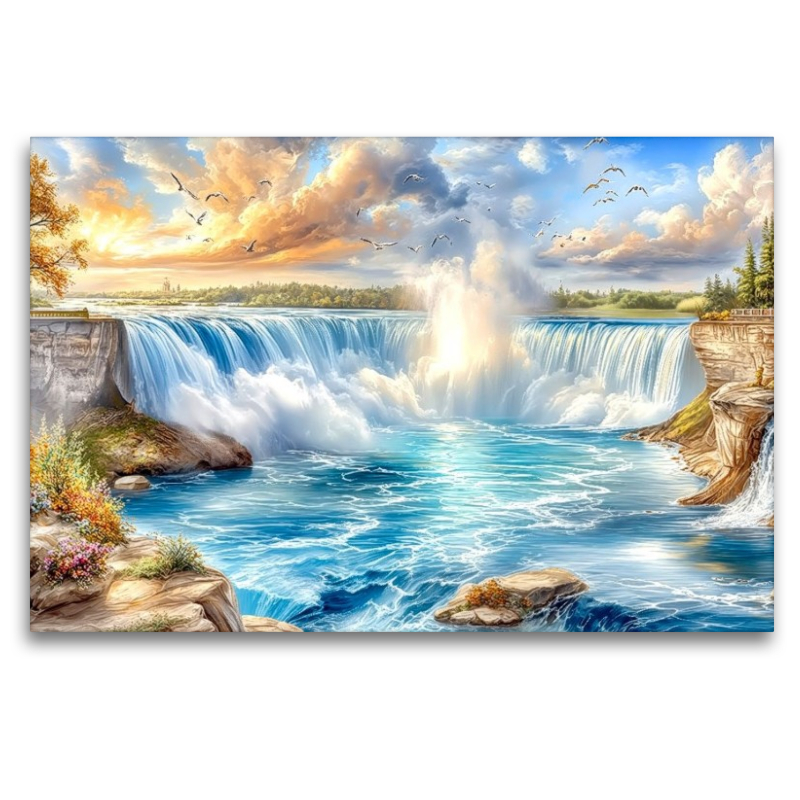 Die Niagarafälle in der Provinz Ontario