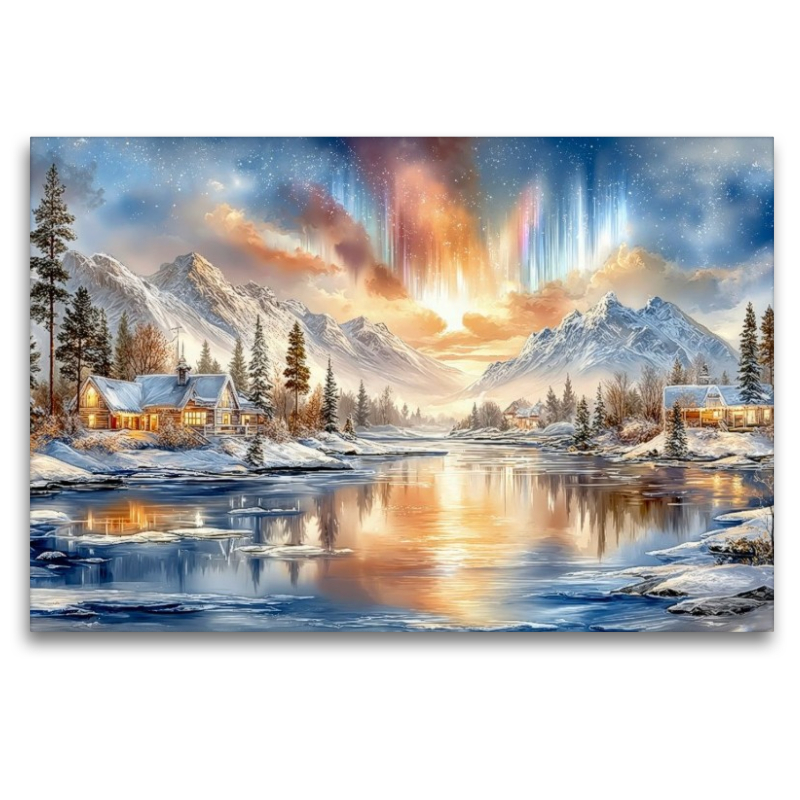 Polarlichter über der kanadischen Wildnis