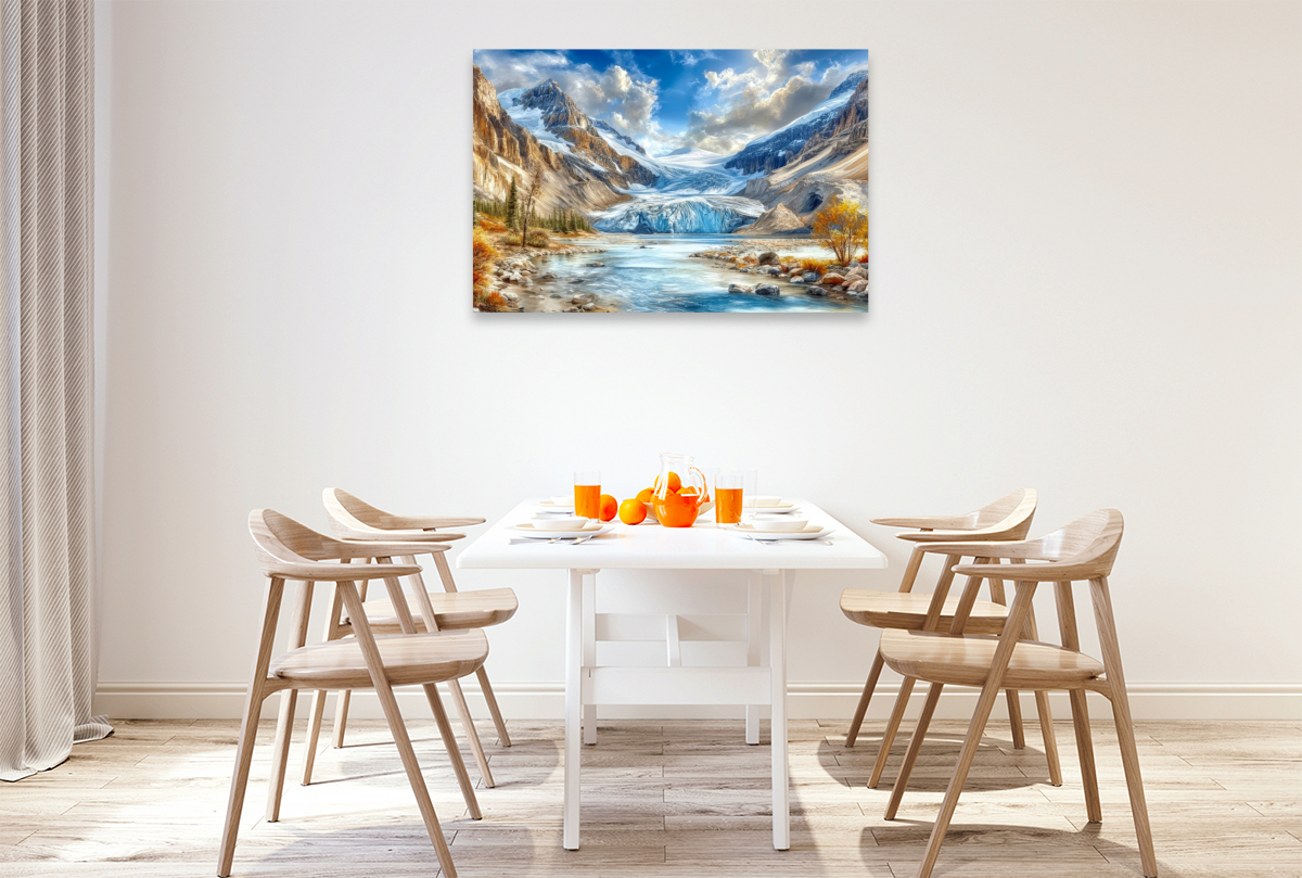 Athabasca Gletscher in den Rocky Mountains