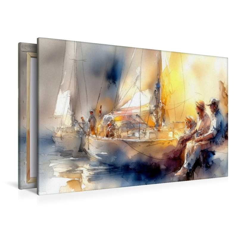 Klönschnack auf der Hafenmauer