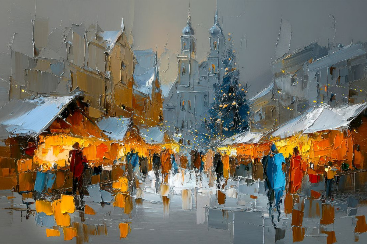 Deutschland - malerischer Weihnachtsmarkt