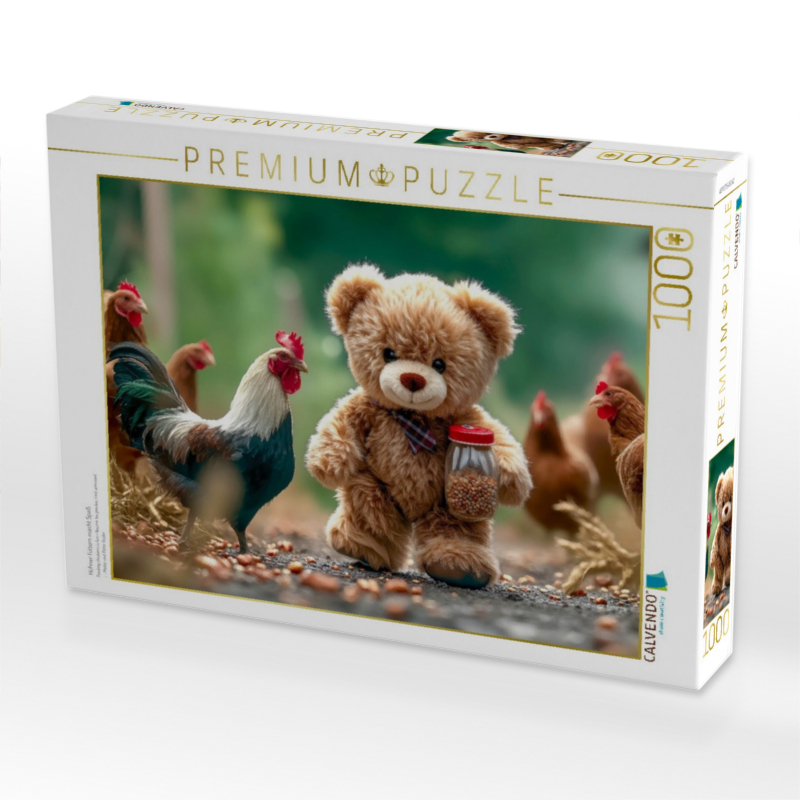 Hühner füttern macht Spaß