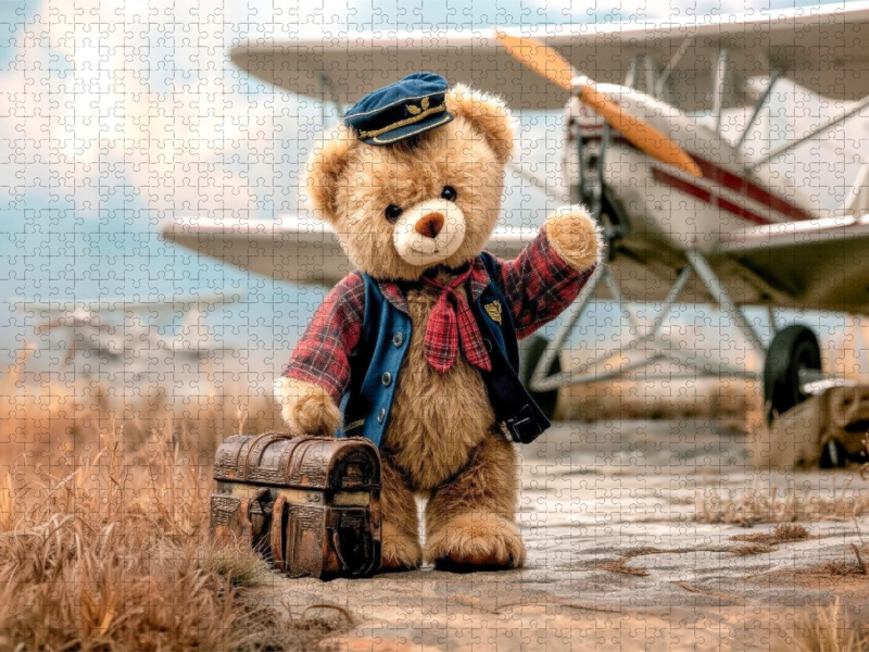 Ein Pilot fliegt um die Welt