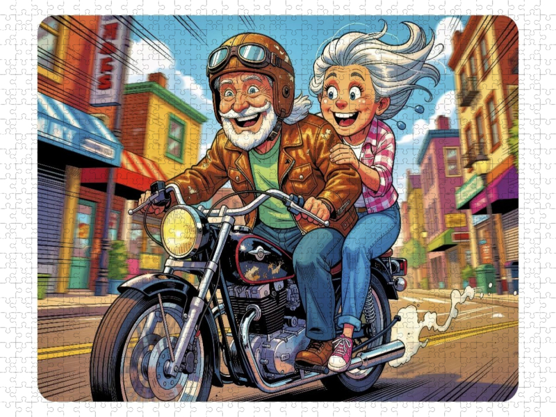 Ein Motiv aus dem Kalender Charmante Rentner im Comic-Stil