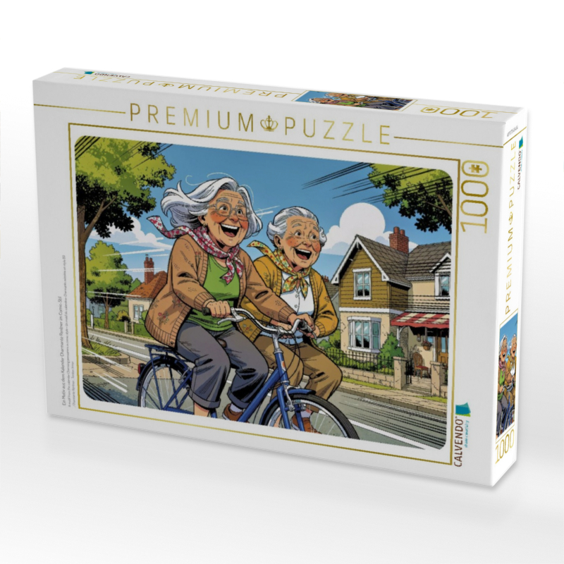 Ein Motiv aus dem Kalender Charmante Rentner im Comic-Stil