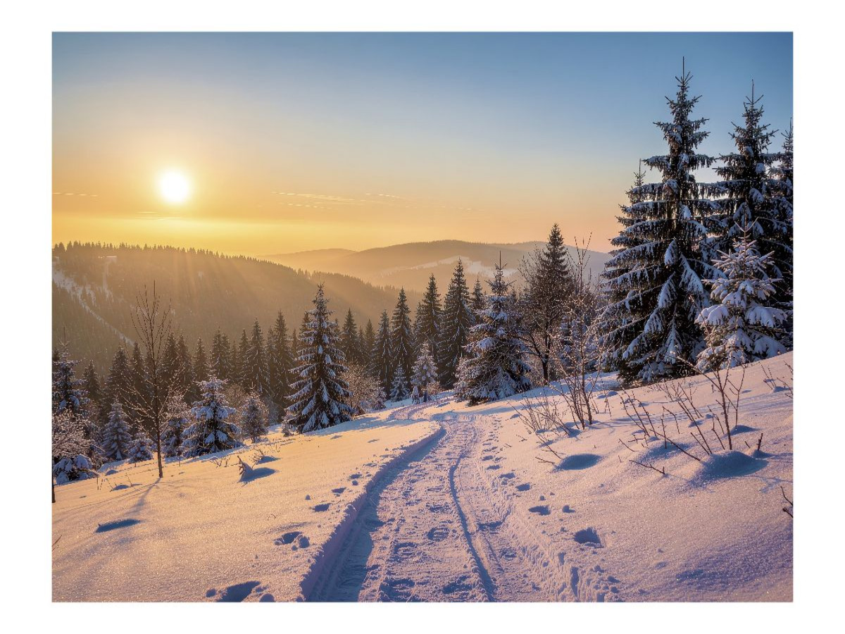 Wenn draußen der Schnee glitzert.