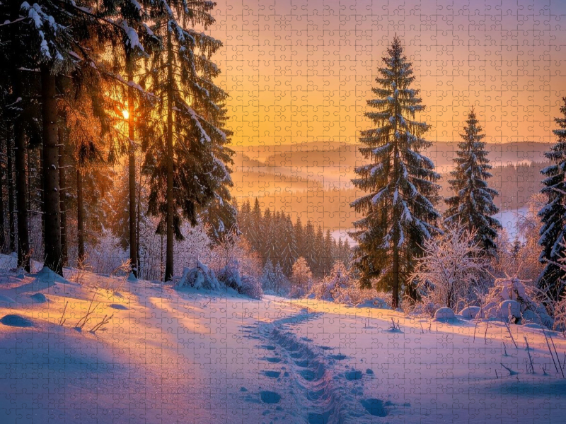 Ein Motiv aus dem Kalender Thüringer Winterlandschaften