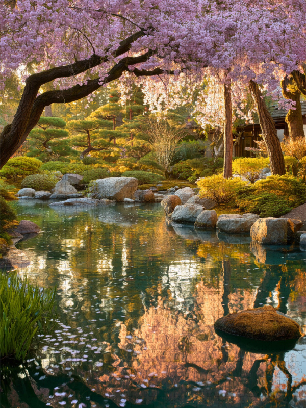 Der Frühling ruht im Herzen des Gartens