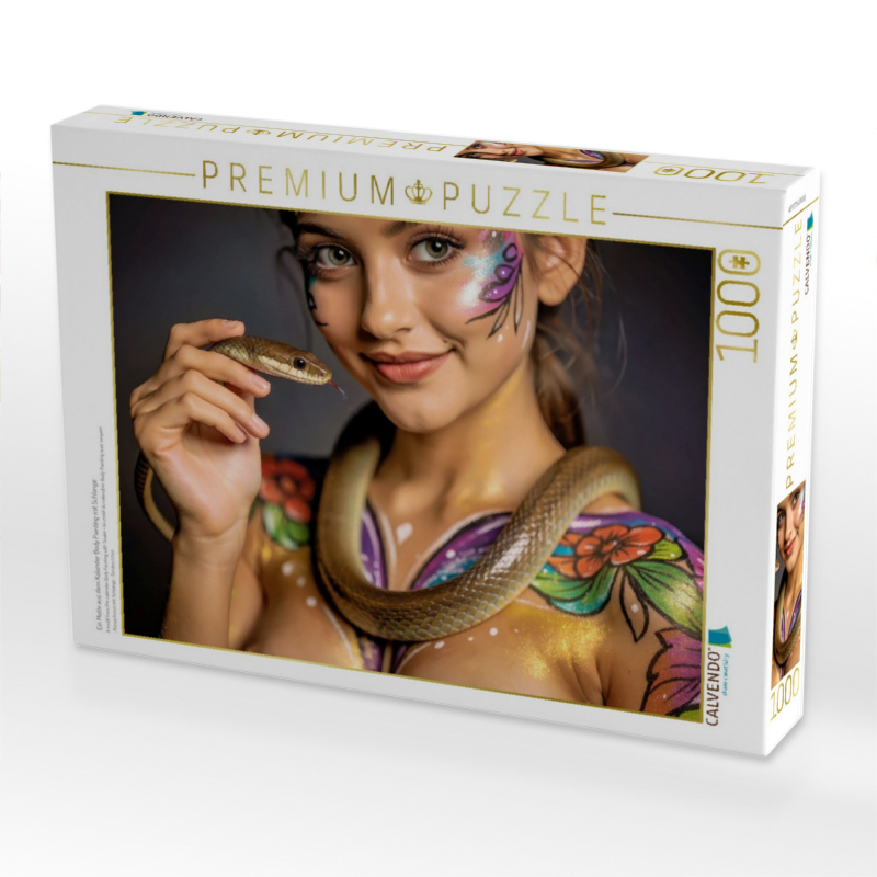 Ein Motiv aus dem Kalender Body Painting mit Schlange