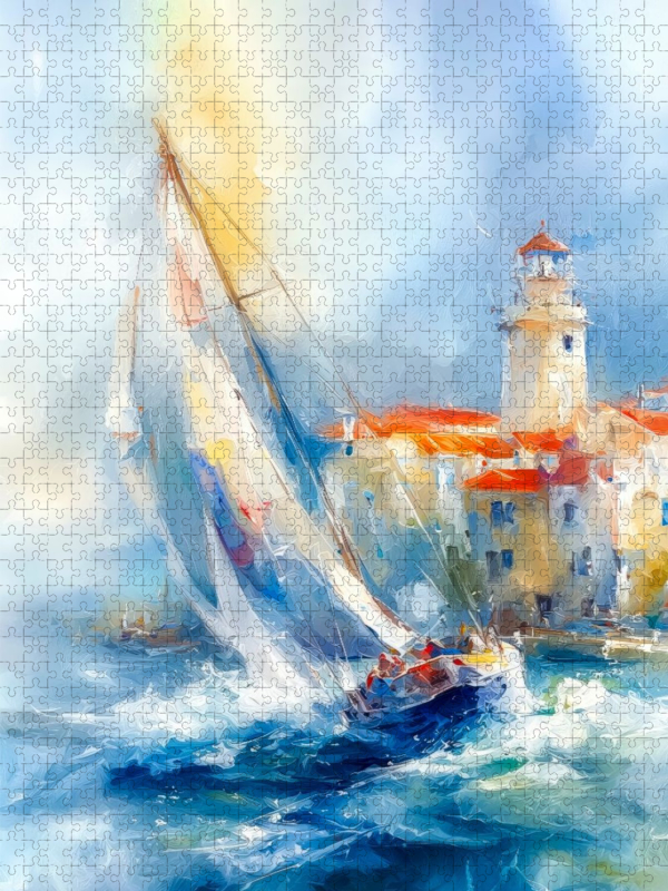 Segeln an den Küsten des Mittelmeers