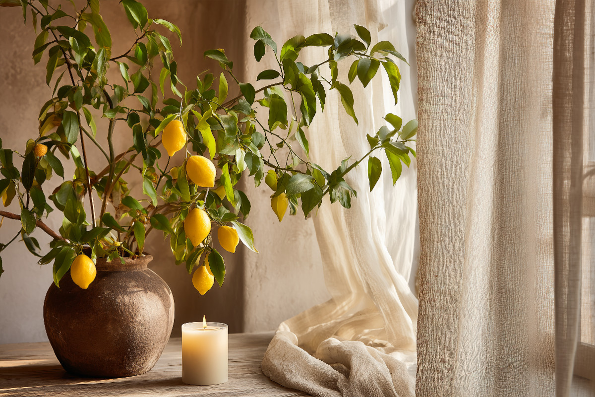 Kerzenschein trifft Zitronenduft