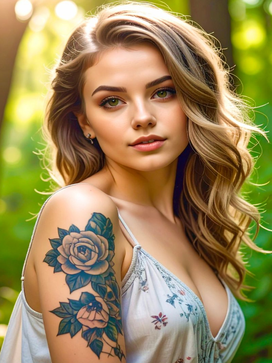 Ein Motiv aus dem Kalender Tattoo Beauties Portraits