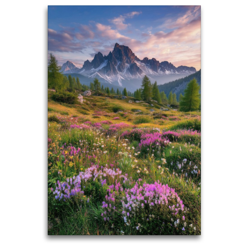 Blüten tragen die Sprache der Berge