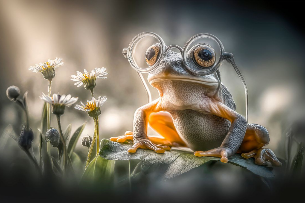 Ein Frosch