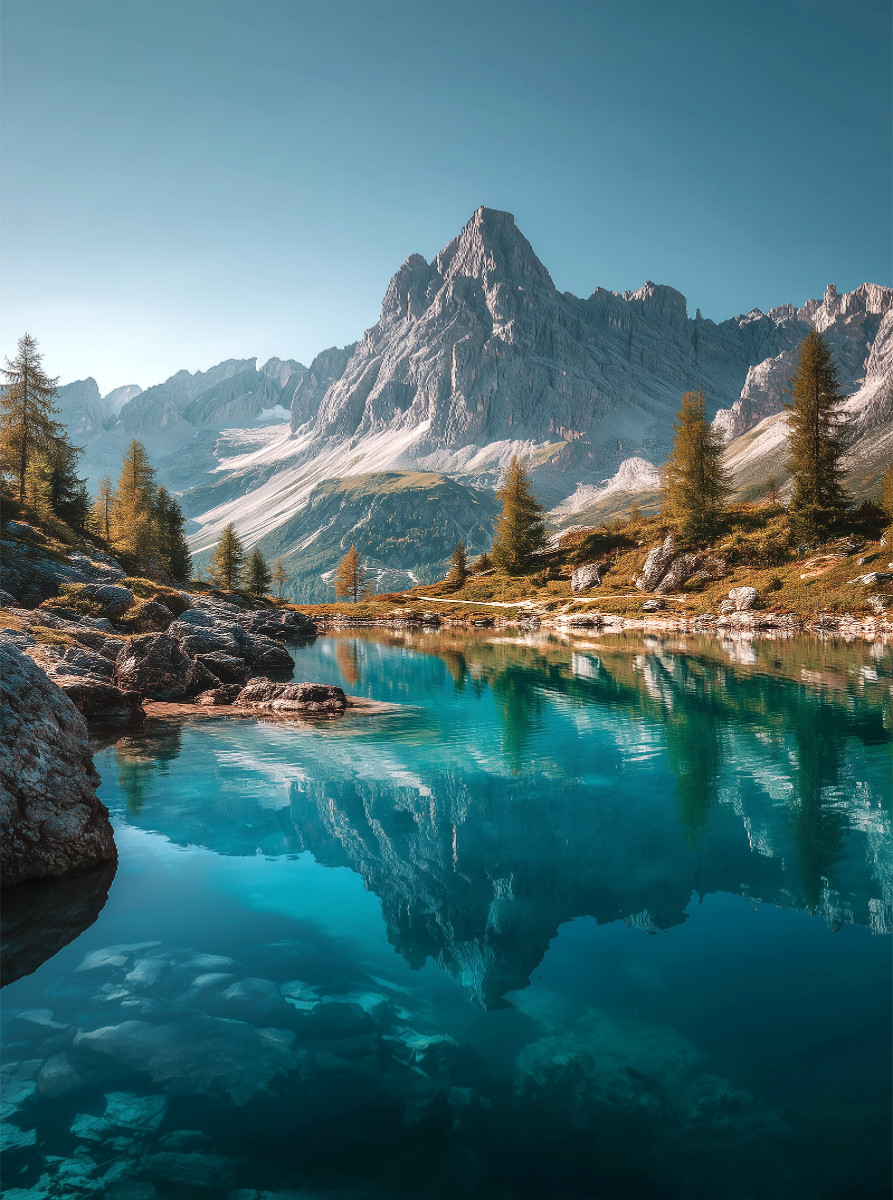 Wasser und Himmel verschmelzen zu einem Spiegel innerer Klarheit.