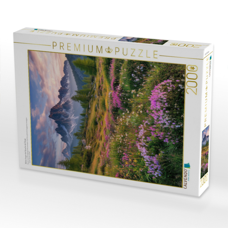 Blüten tragen die Sprache der Berge