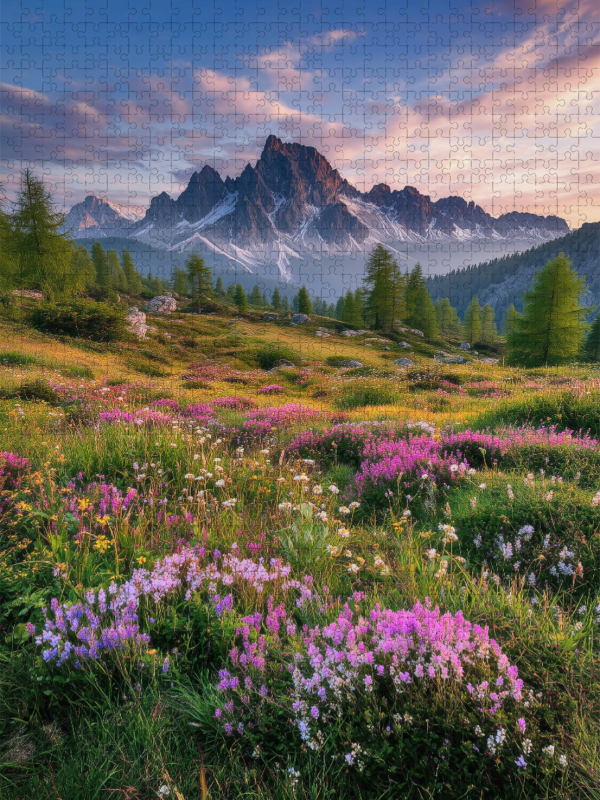Blüten tragen die Sprache der Berge