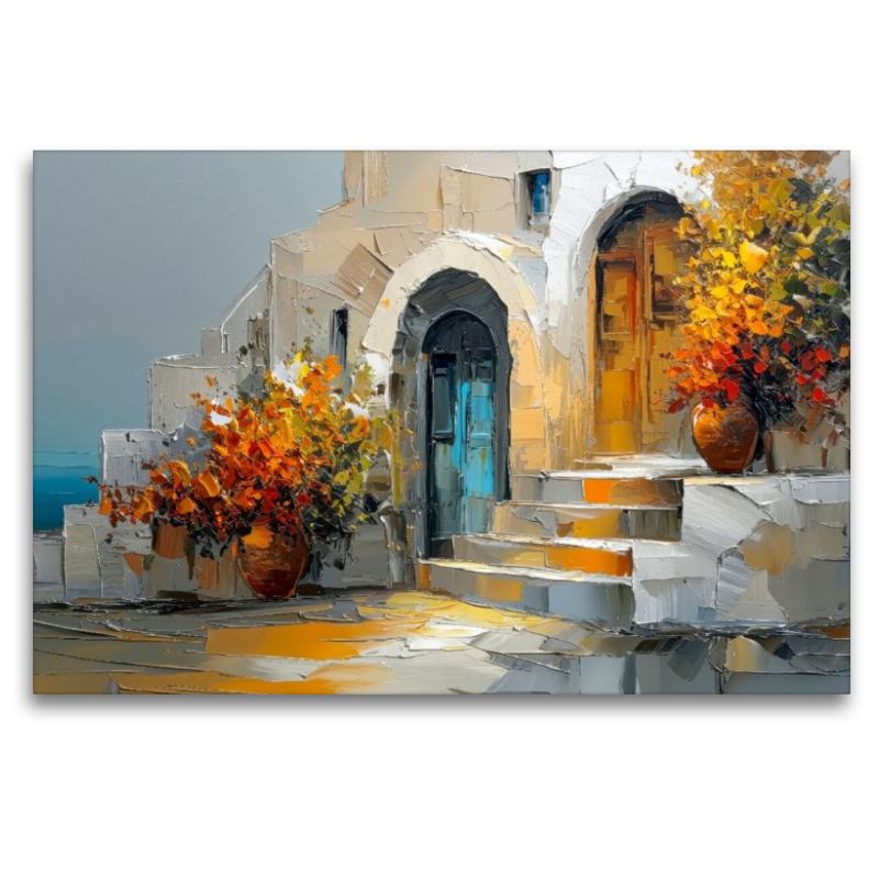 Kykladenarchitektur an der ägäischen Küste