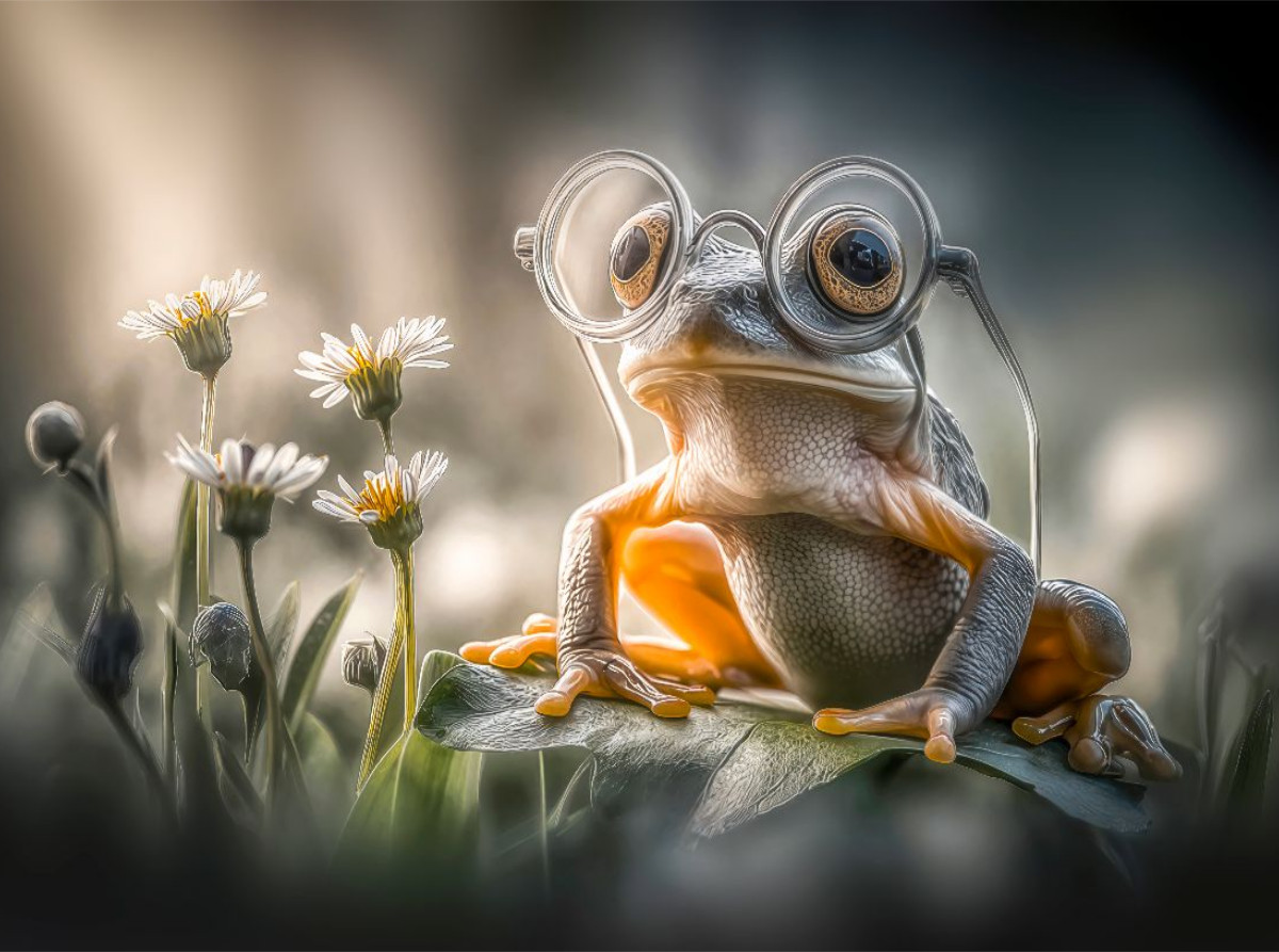 Ein Frosch
